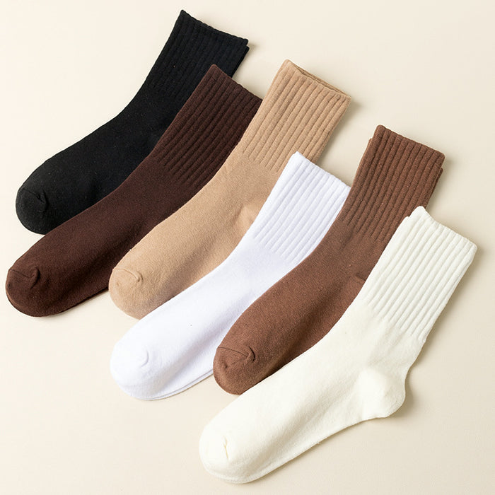 Wholesale New socks with vertical stripes, mid tube socks, sports cotton socks, trend