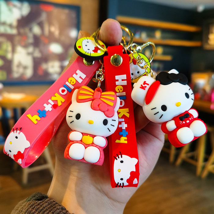 Wholesale Cartoon Silicone Doll Keychain JDC-KC-Tingm279