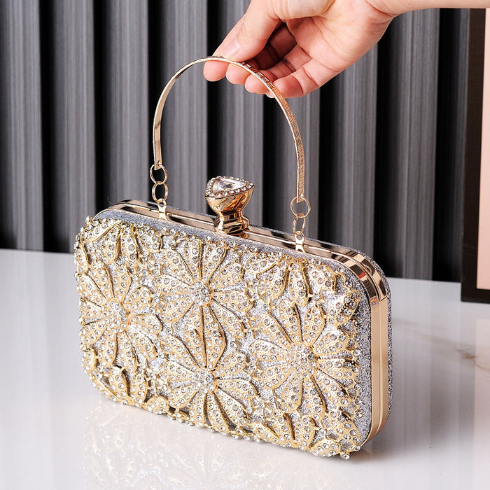 Wholesale Evening Bags Flower Rhinestone Handbags JDC-HB-YiX014