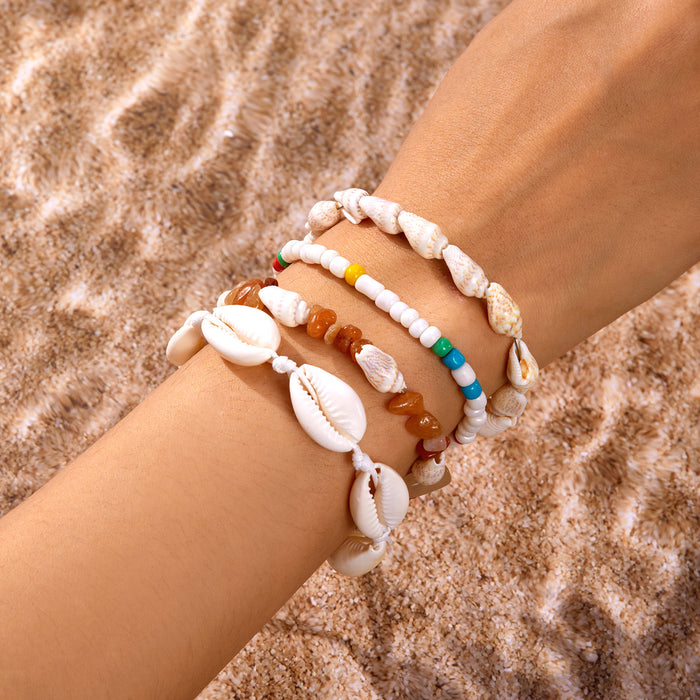 Wholesale Bohemian Beach Bracelet Set Alloy Handmade Charm Bracelets