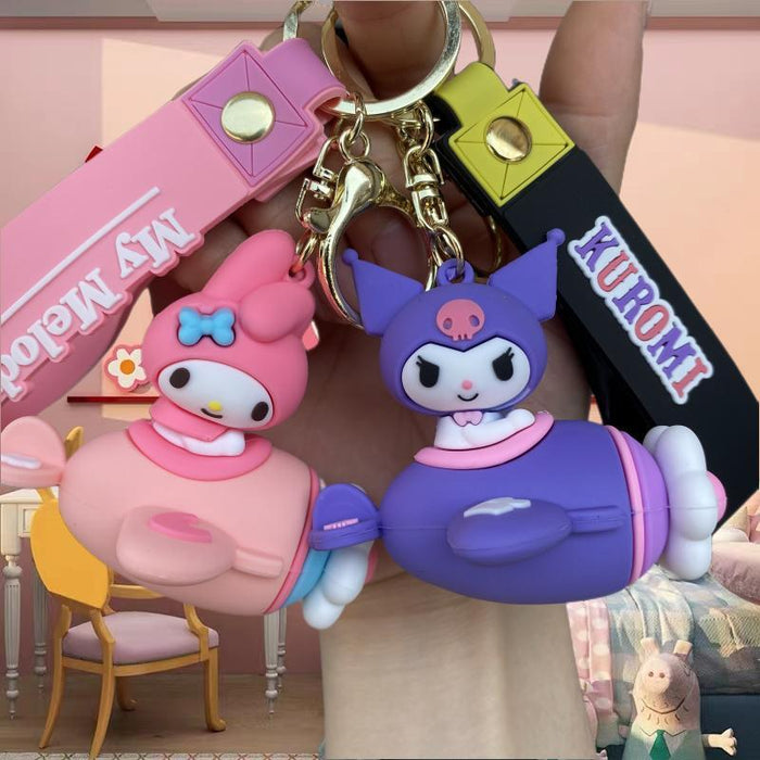 Wholesale Cartoon Doll Silicone Keychain JDC-KC-MingT063