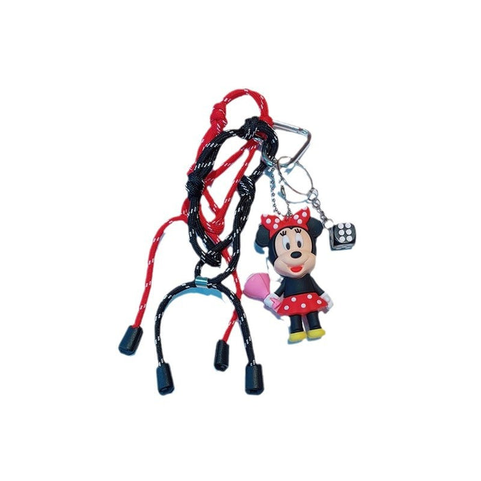 Wholesale Cartoon  Car Keychain  Bag Pendant Dice Woven Rope Pendant