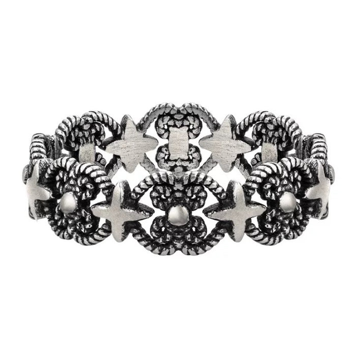 Wholesale Vintage, Personalized, Versatile Punk Starry Open Ring