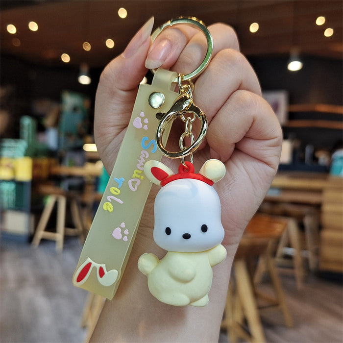 Wholesale Cartoon Doll Silicone Keychain (S) JDC-KC-ZhuoRan009