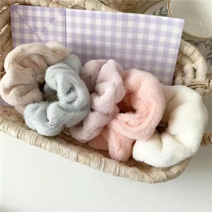 Wholesale Korean Autumn and Winter Cute Imitation Rabbit Velvet Hair Scrunchies