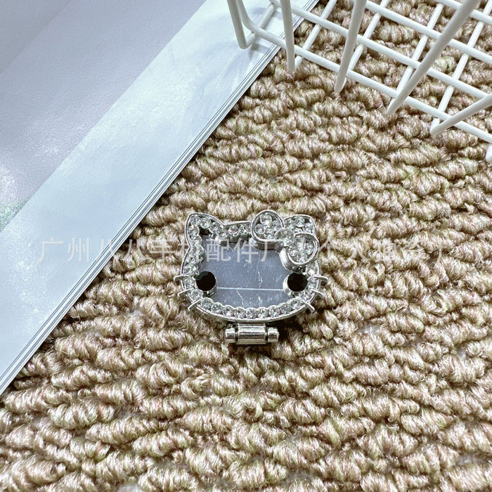 Wholesale Cartoon cat mirror rotatable phone stand