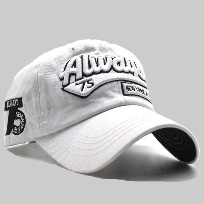 Wholesale Trendy White Dome Baseball Cotton Polyester Hat Fashion Accessory Everyday Gift