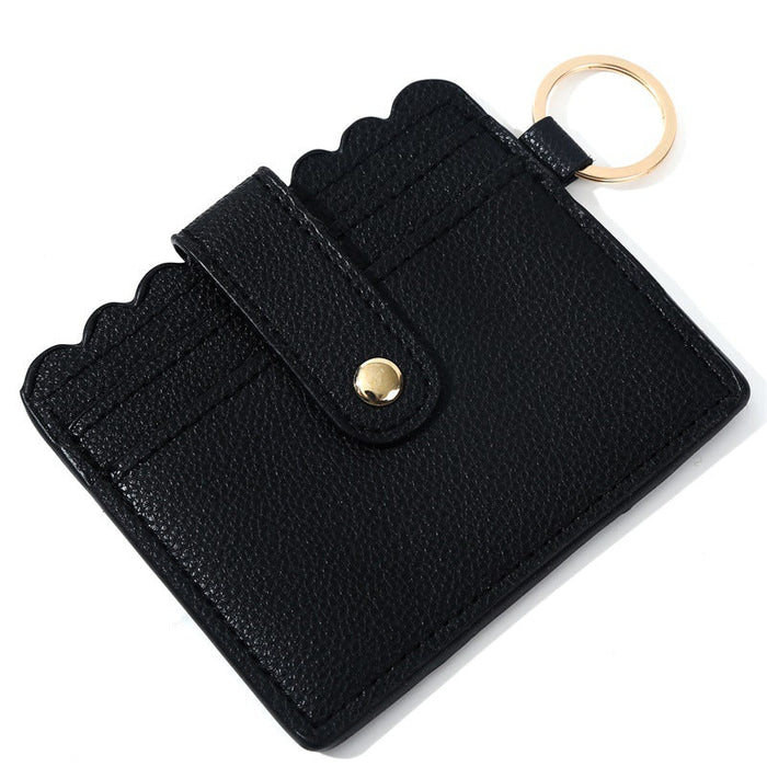 Wholesale PU Leather Card Holder Keychain JDC-KC-JinHan001