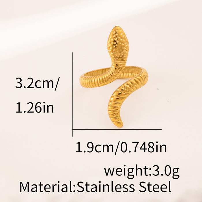Wholesale A luxurious geometric stainless steel ring
