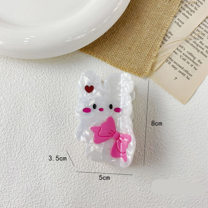 Wholesale Cartoon Bunny Hair Clip  Animal Back Head Shark Clip Cat Hair Accessories