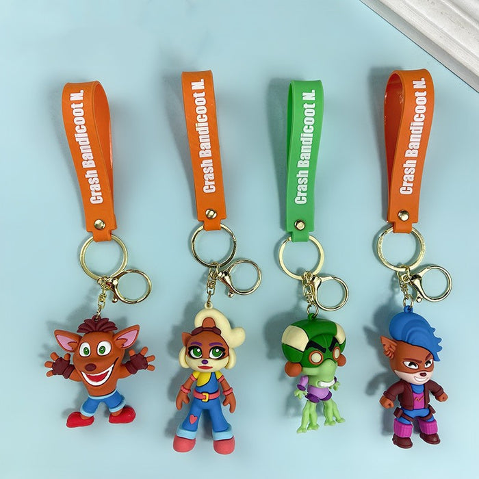 Wholesale Creative Game Animation PVC Soft Glue Keychain JDC-KC-JinB024