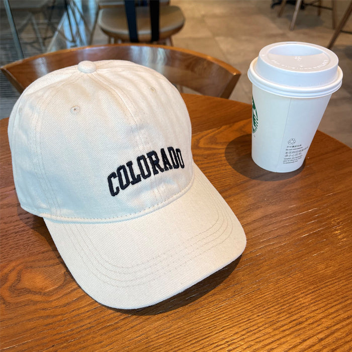 Wholesale Baseball cap embroidered versatile letter duckbill cap