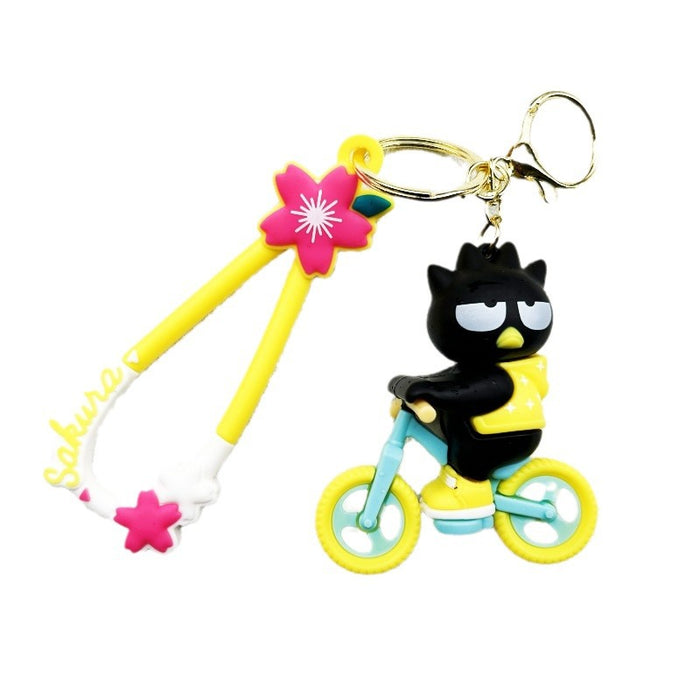 Wholesale PVC Cartoon Doll Bicycle Keychain JDC-KC-WuYi108