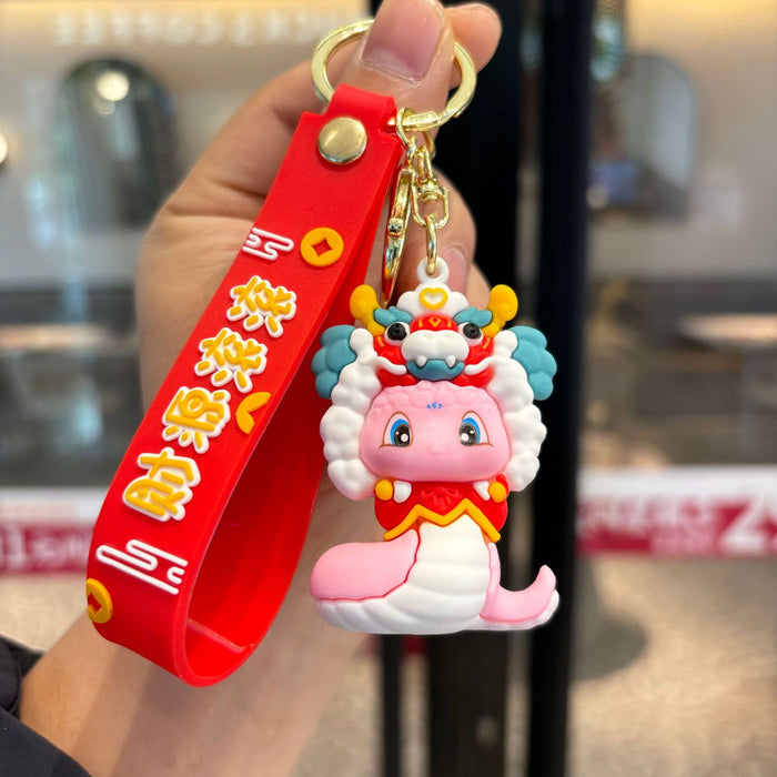 Wholesale  Cute Snake  Lucky  Doll Keychain Pendant