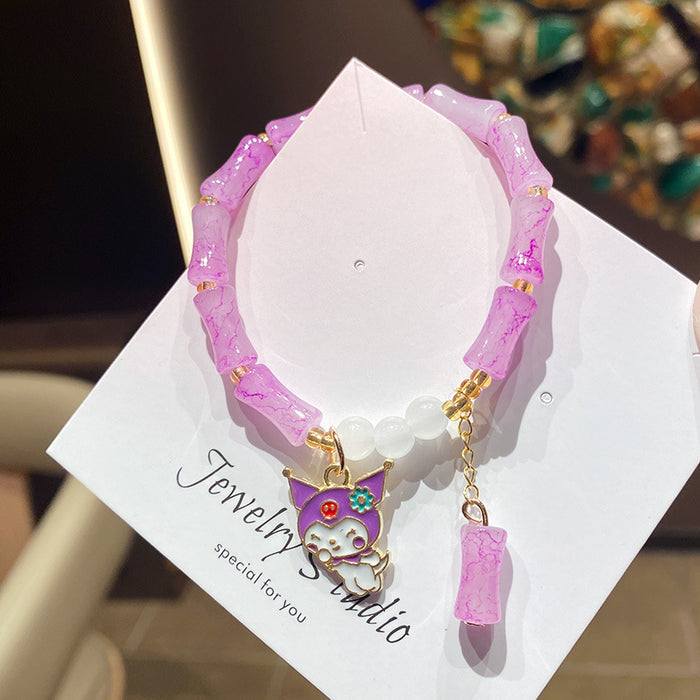 Wholesale Handmade Cartoon Panda Beaded Bracelet Fashion Jewelry Accessory MOQ≥3