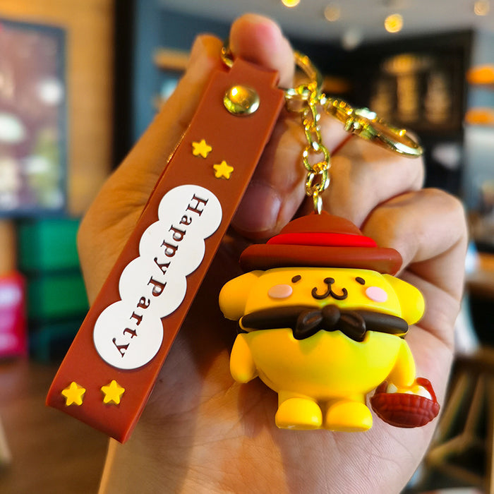 Wholesale Silicone Cartoon Doll Keychain JDC-KC-Tingm149