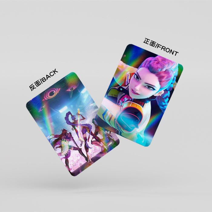 Wholesale 30-Piece Set of K-Pop Holographic Cartoon Collectible LOMO Cards