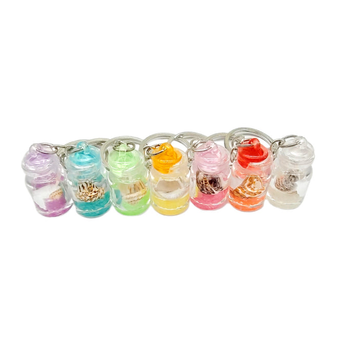 Wholesale Acrylic Bottle Conch Luminous Drift Bottle Keychain JDC-KC-TYS016