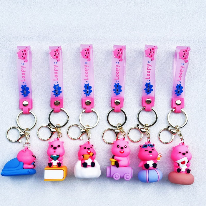 Wholesale PVC Cute Cartoon Doll Keychain JDC-KC-WuYi071