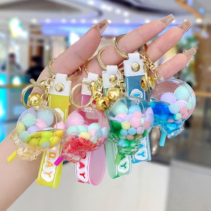 Wholesale Acrylic Oil Lollipop Keychain JDC-KC-SuXC005