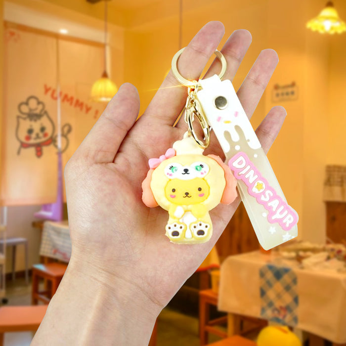 Wholesale Rubber Cartoon Doll Keychain JDC-KC-Yexiang012