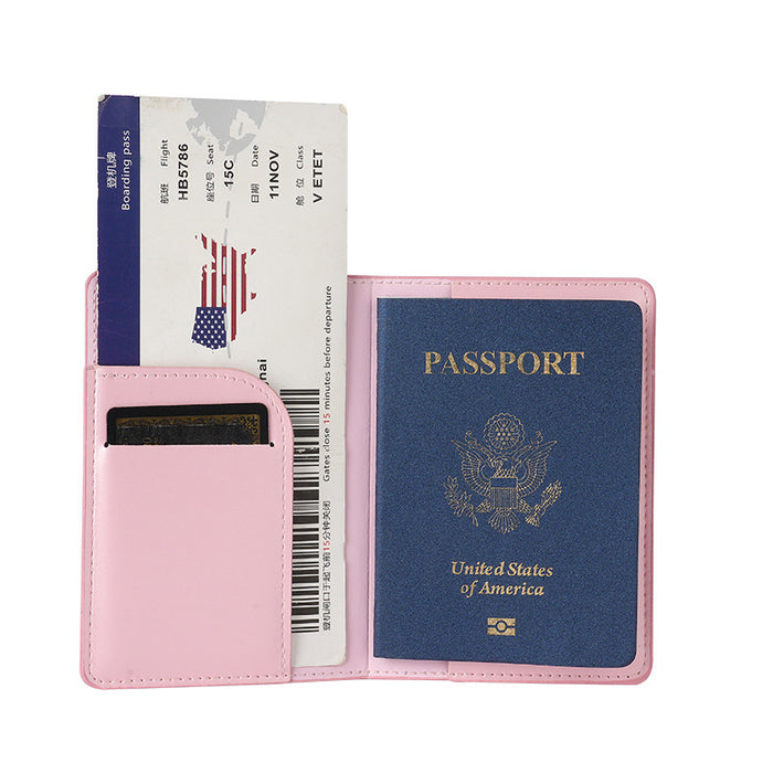 Wholesale Urban Simplicity Landscape PVC Passport Holder Green Boutique Travel Accessory MOQ≥3