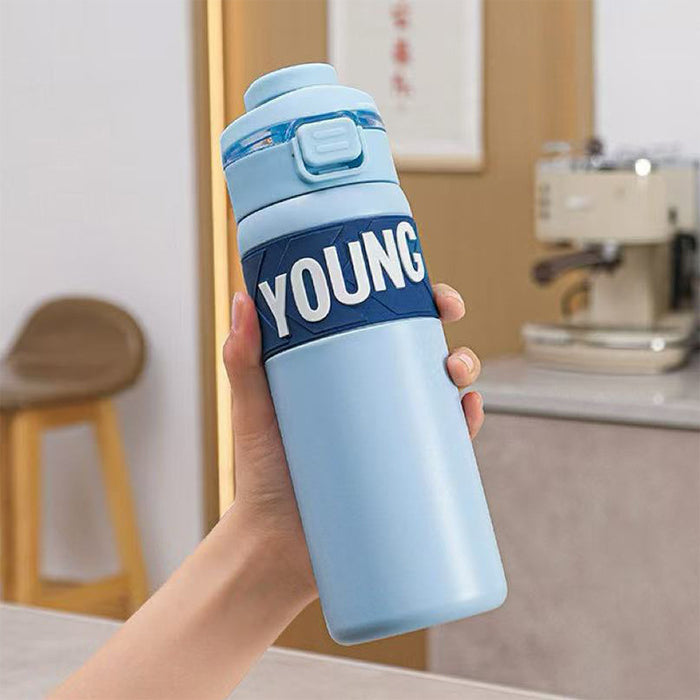 Wholesale Thermos Cup Stainless Steel Double Drinking Cup Cartoon Cute Girls Straw Cup