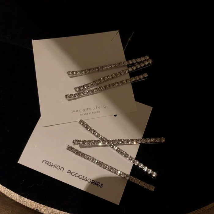 Wholesale Rhinestone Hairpin Top Clip Bangs Headwear Hairpin Clip Hair Accessories