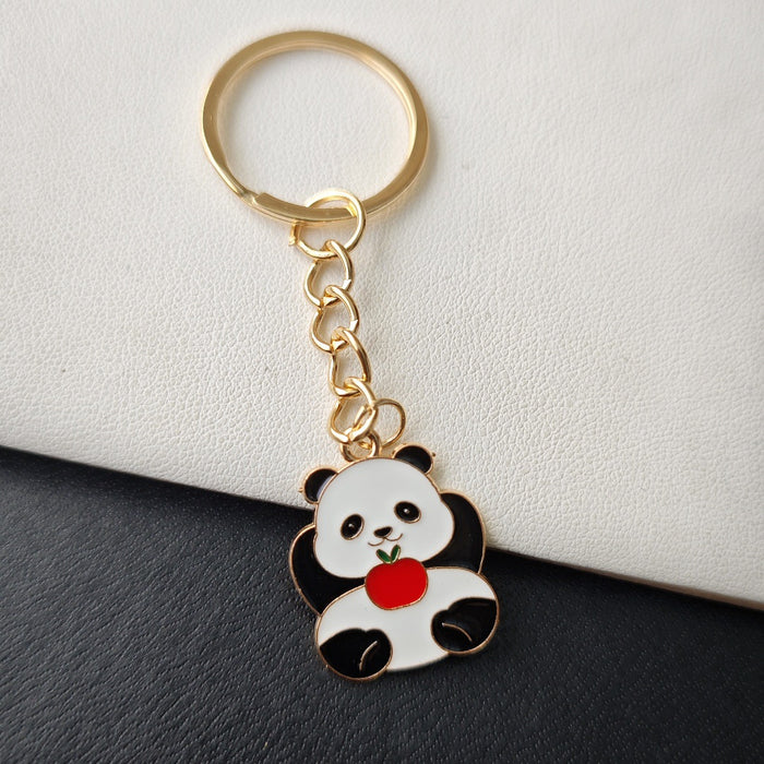 Wholesale Panda keychain  bag pendant  cartoon small gift key chain ornaments