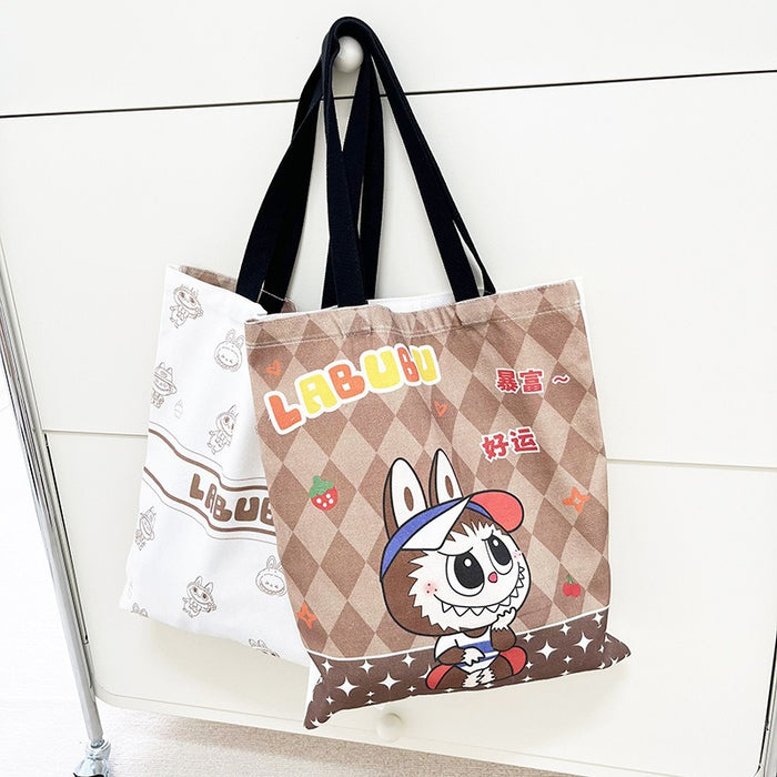 Wholesale Printed canvas bag, cartoon canvas bag, street trend shoulder bag, handbag
