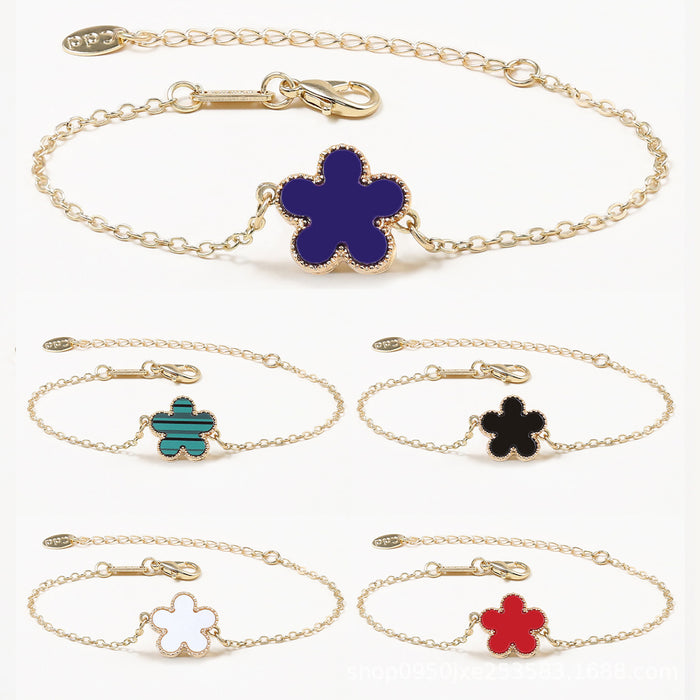 Wholesale 12PCS Flower Alloy Bracelet JDC-BT-DiMan004