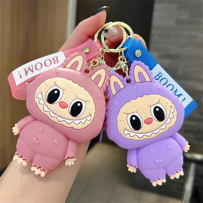 Wholesale Creative Cartoon Coin Purse Silicone Keychains