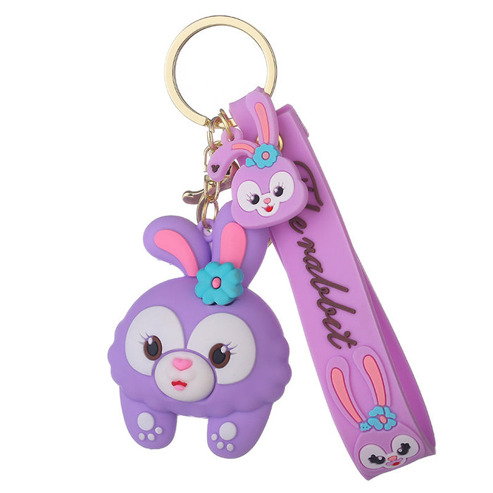 Wholesale creative oil key chain exquisite quicksand key chain women's bag pendant JDC-KC-ShuoT001