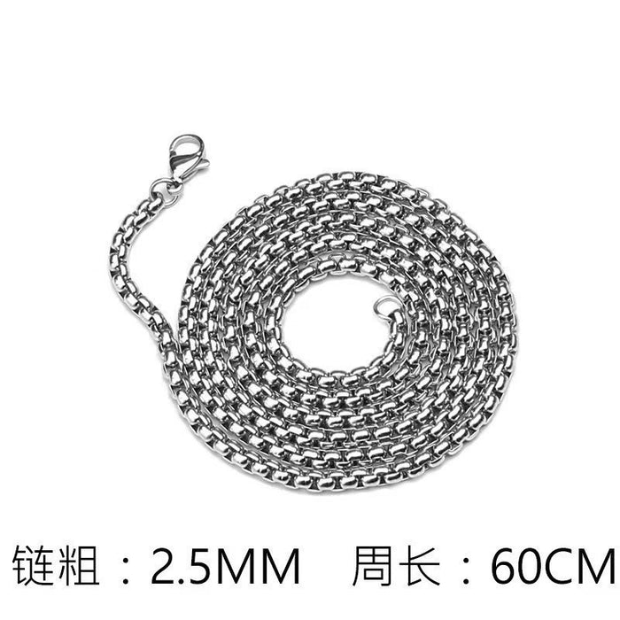 Wholesale Titanium steel cross necklace trendy and personalized smooth stainless steel pendant accessory