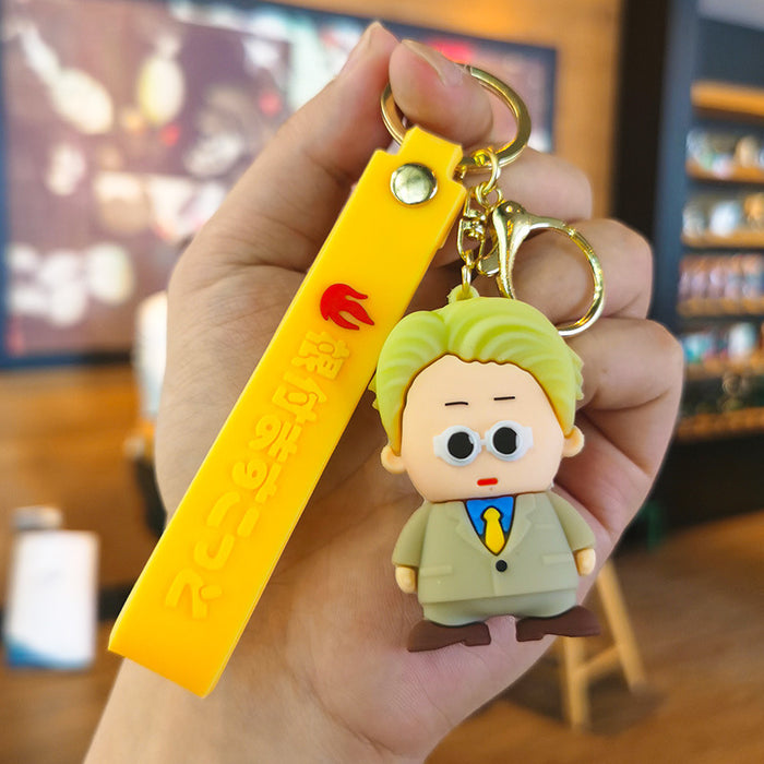 Wholesale Cartoon Doll Silicone Keychain JDC-KC-Tingm258