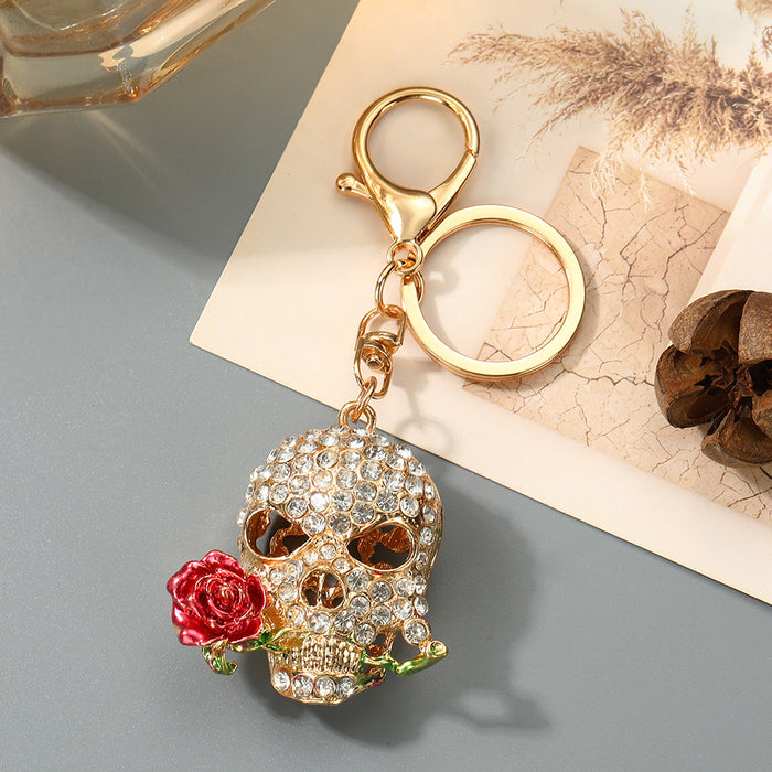 Wholesale Skeleton Skull Zinc Alloy Keychain Car Key Accessory Bag Charm Gift