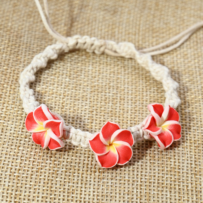 Wholesale Handmade Soft Clay Egg Flower Shell Jewelry Set Pink Beach Style Fashion Accessory