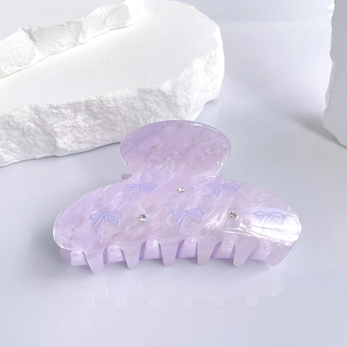 Wholesale Diamond studded claw clip, cute girl, dolphin shell, medium shark clip, back of the head, half tied hair headpiece, hair accessory