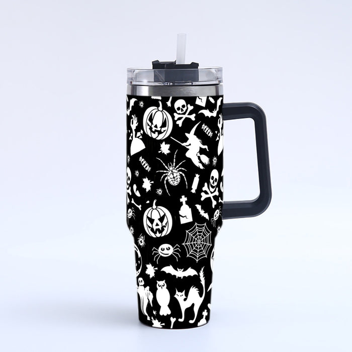 Wholesale Seasonal 3D Printed Handle Stainless Steel Tumbler 40oz Decorative Resale Accessory MOQ≥2