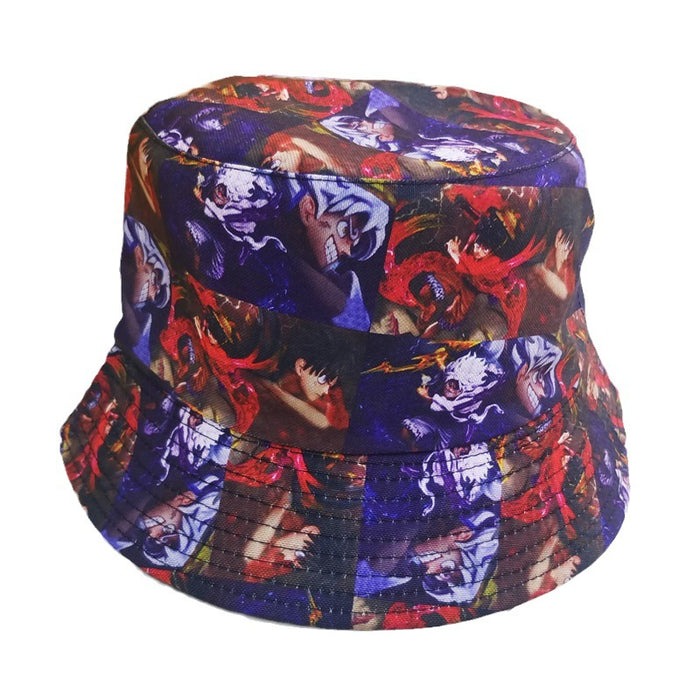 Wholesale Cartoon Print Cotton Bucket Hat JDC-FH-BoD017