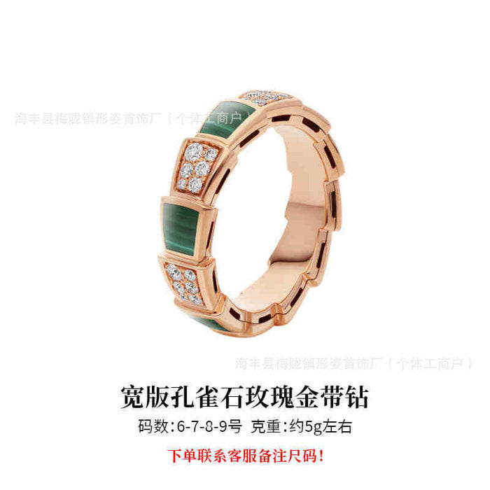 Wholesale Ring niche design, high-end feel, diamond inlay, light luxury