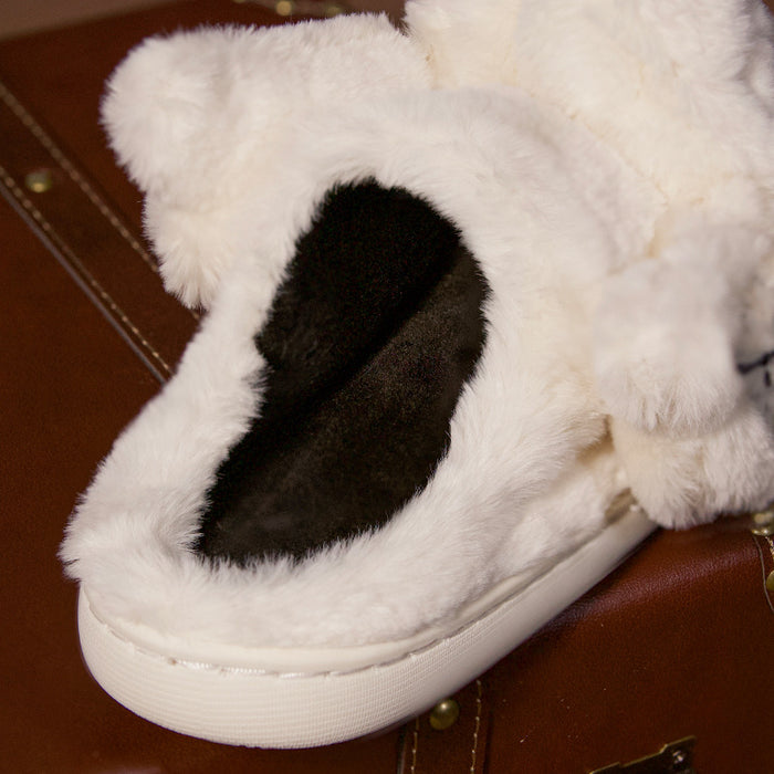Wholesale Plush adult slippers are warm and cute