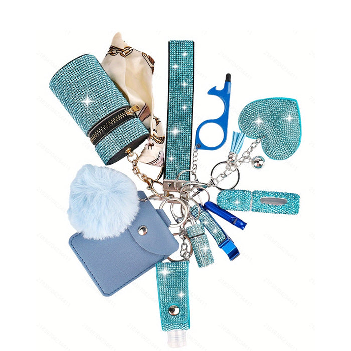 Wholesale Multifunctional Keychain 11-piece Set with Diamond JDC-KC-TouMS011