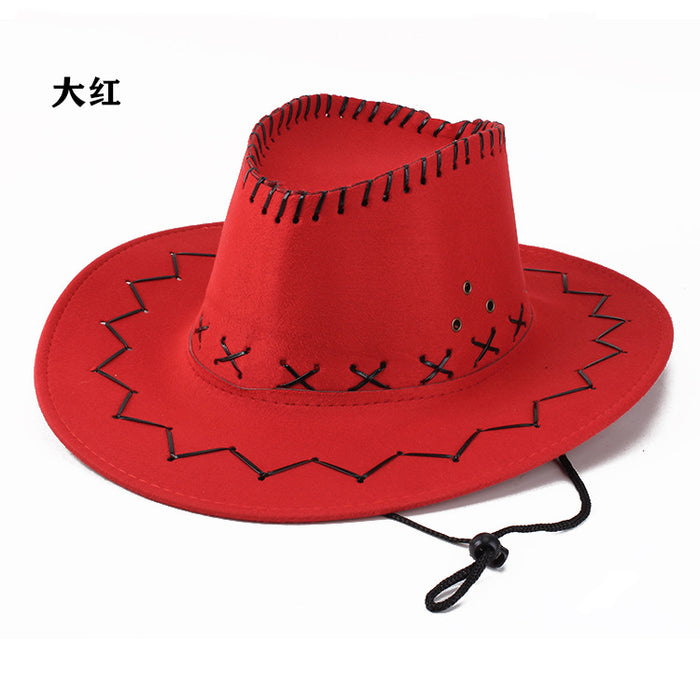 Wholesale Western Cowboy Knight Hat Mongolian Grassland Hat Men's and Women's Wide Brim Sun Hat Summer Hat Outdoor Mountaineering Hat JDC-FH-DG002