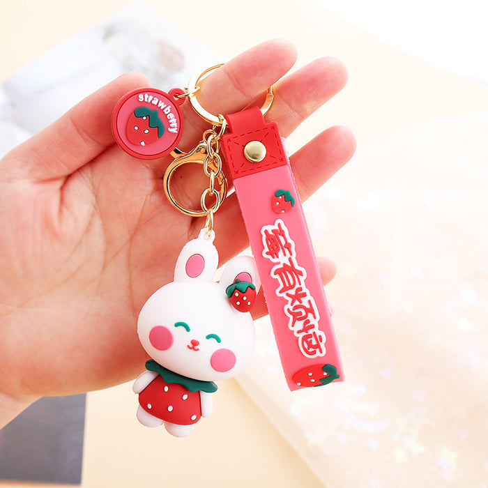 Wholesale Cute Cartoon Soft Rubber Doll Keychain JDC-KC-BoYue003