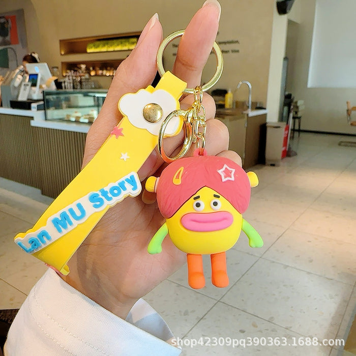 Wholesale Silicone Cartoon Doll Keychains JDC-KC-WC017