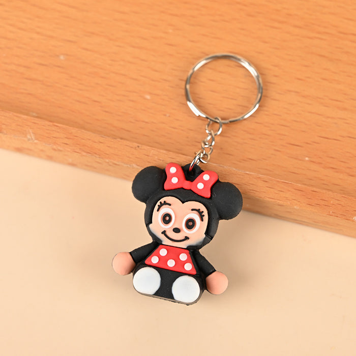 Wholesale 10PCS Cute Cartoon 3D PVC Keychain (S)JDC-KC-DongH001