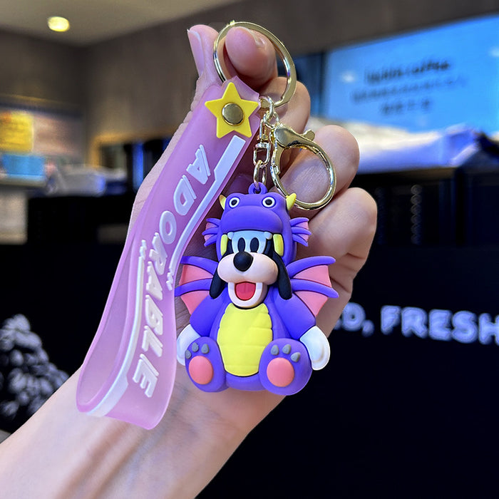 Wholesale 2024 Silicone Cartoon Doll Keychain JDC-KC-ZiX028