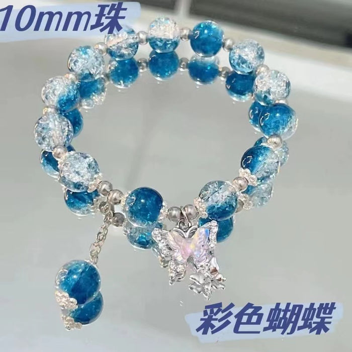 Wholesale Butterfly glass bracelet and glass bracelet