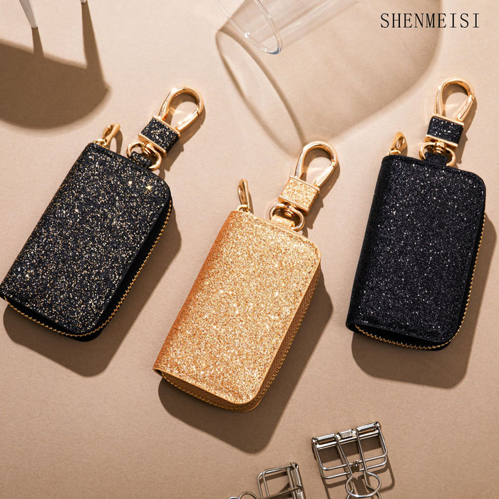 Wholesale Mini car key bag, General Motors key storage bag, creative leather hanging decoration keychain